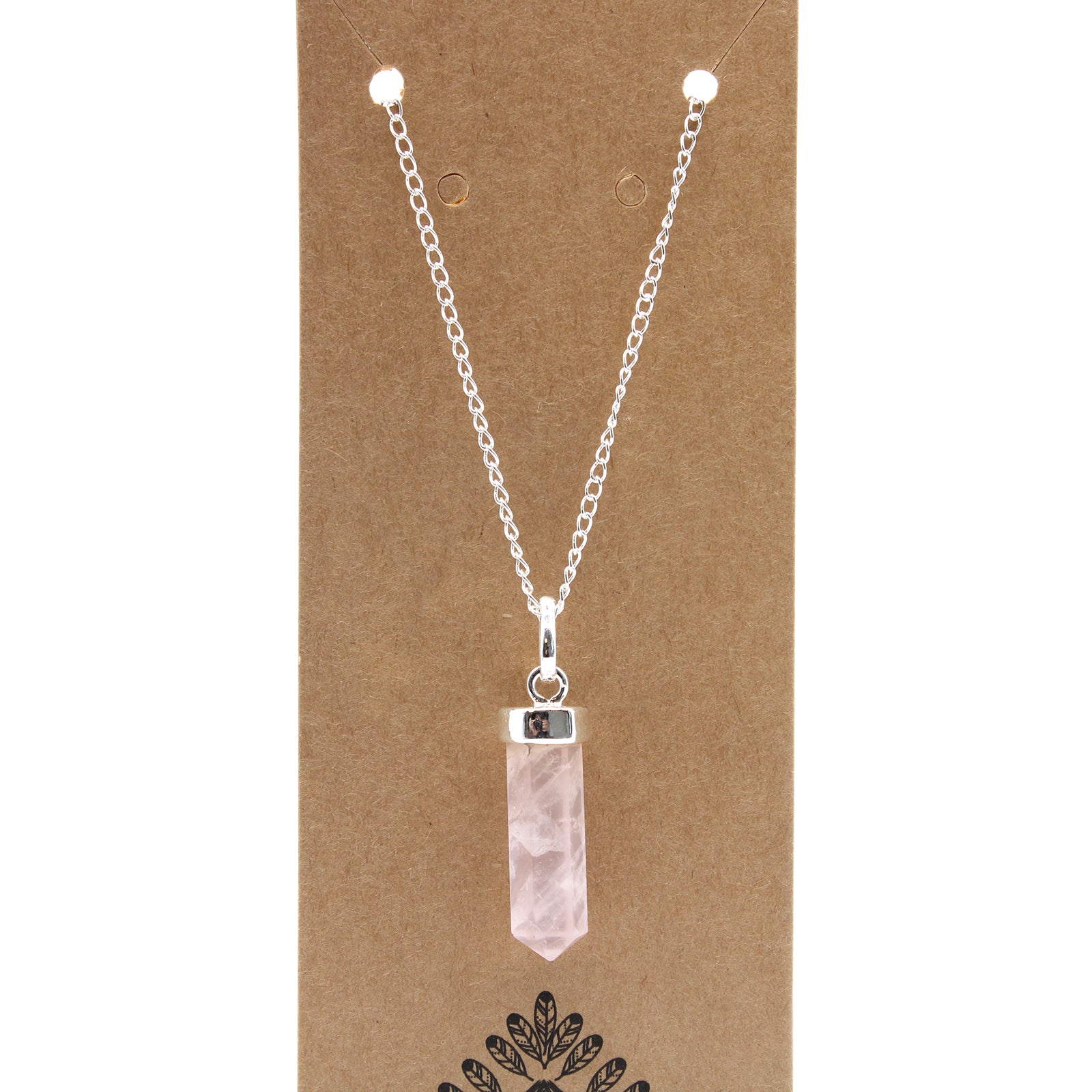 Gemstone Classic Point Pendant - Rose Quartz From Witch, Please!