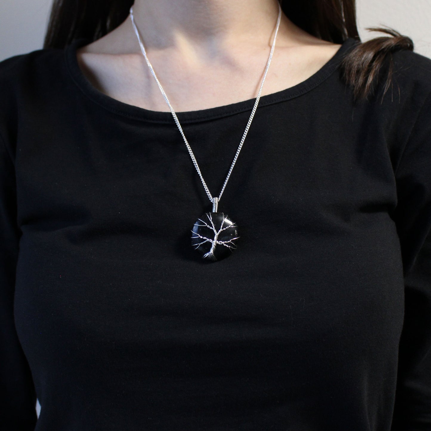 Tree of Life Gemstone Necklace - Black Onyx From Witch, Please!