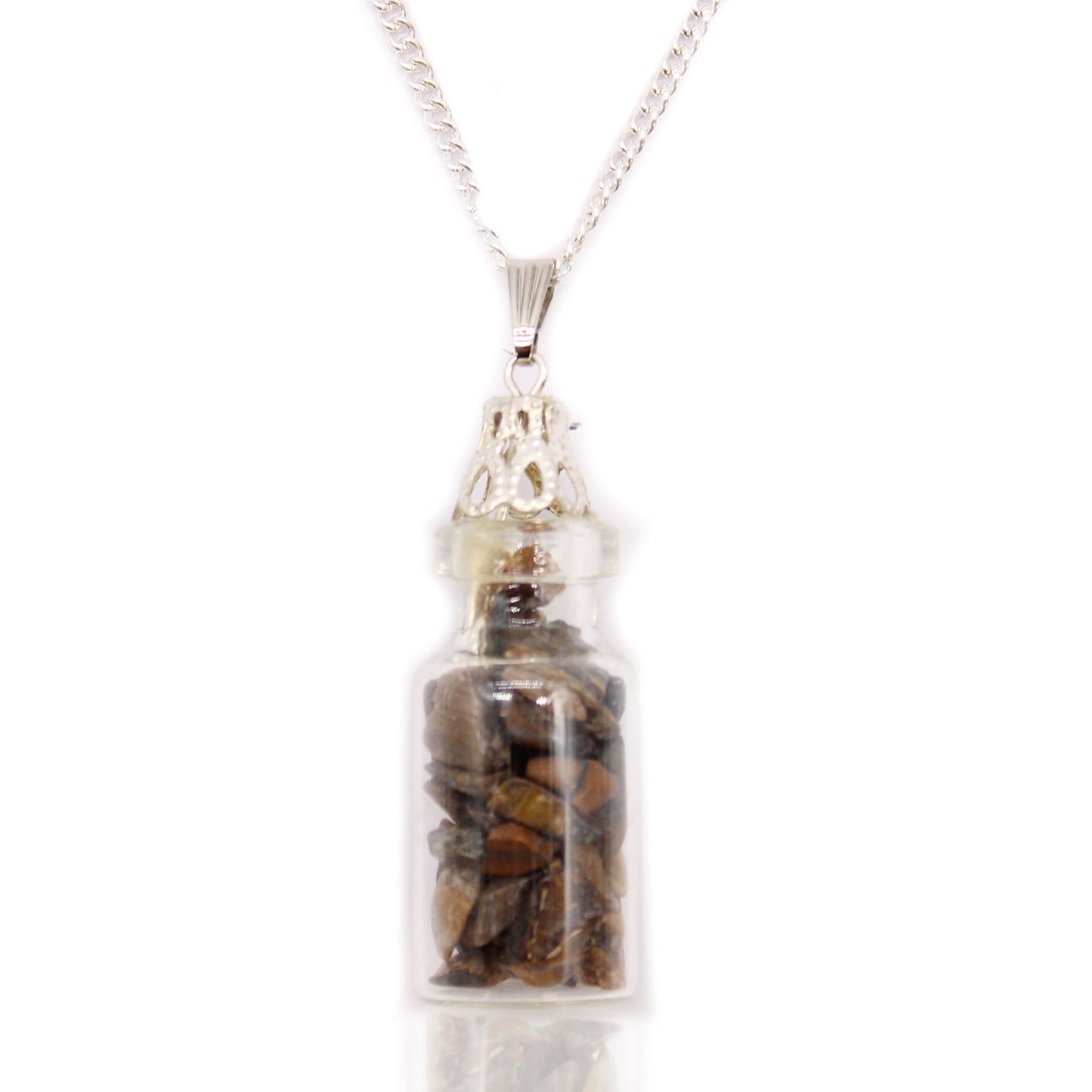 Bottled Gemstones Necklace - Tiger Eye From Witch, Please!