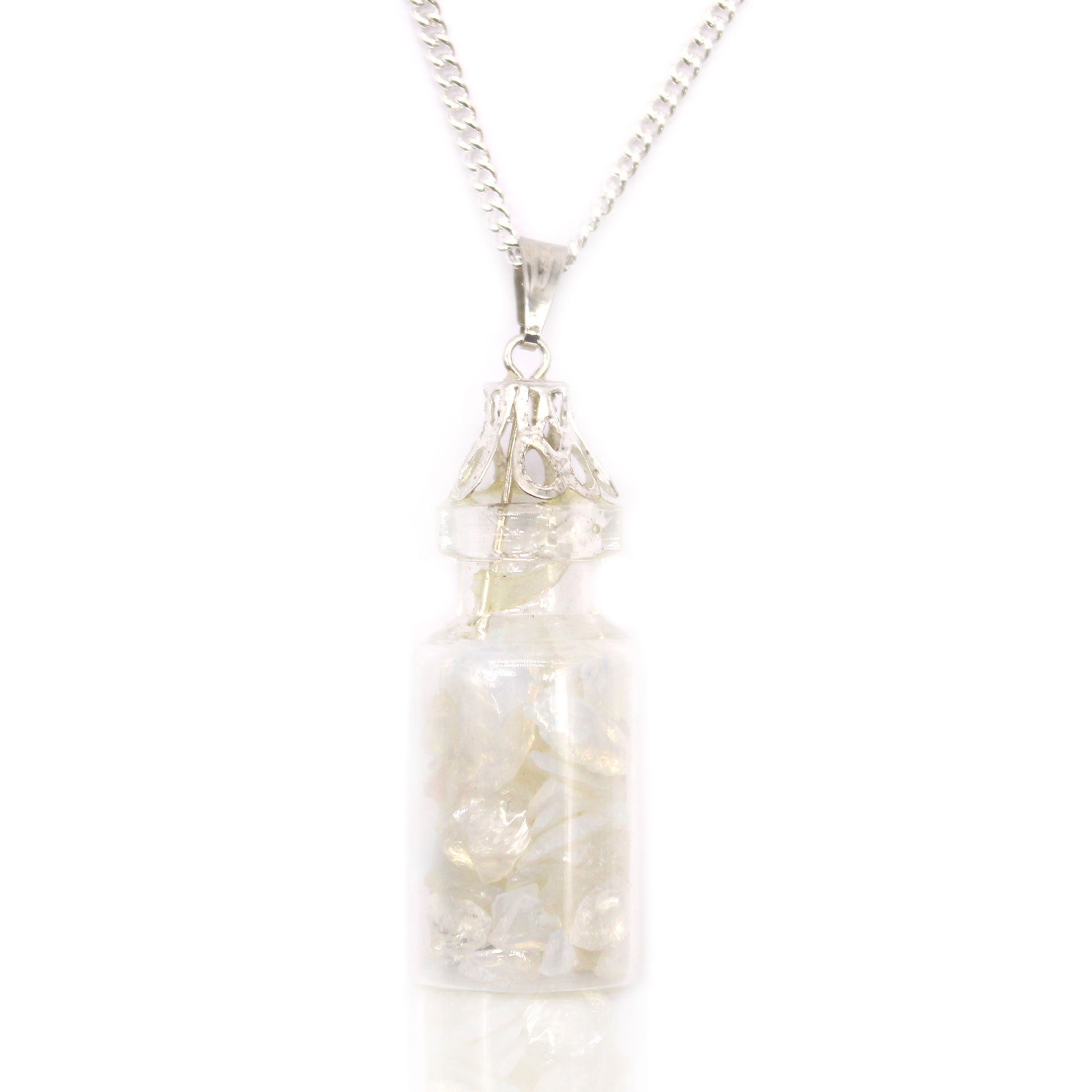 Bottled Gemstones Necklace - Opalite From Witch, Please!