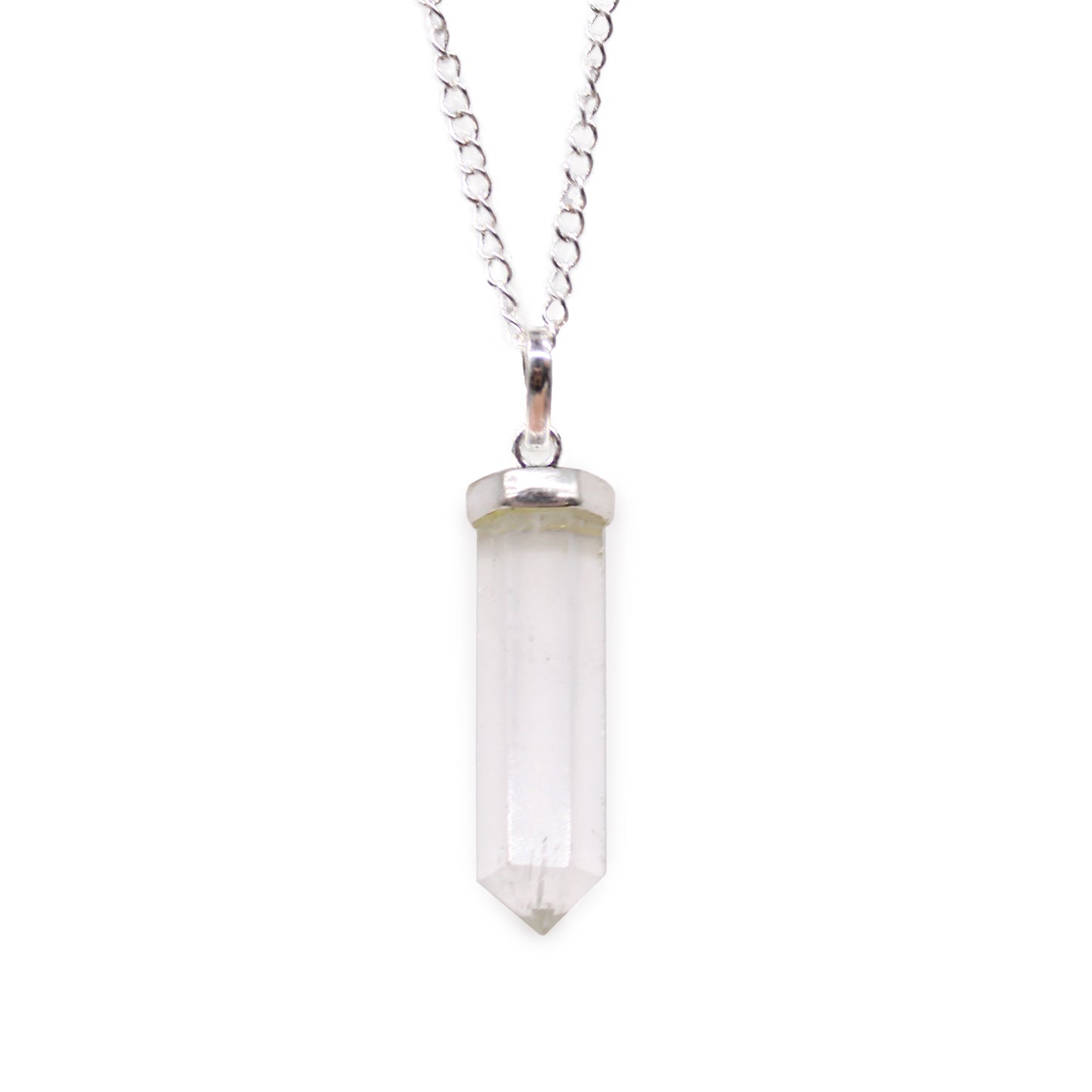 Gemstone Classic Point Pendant - Rock Quartz From Witch, Please!