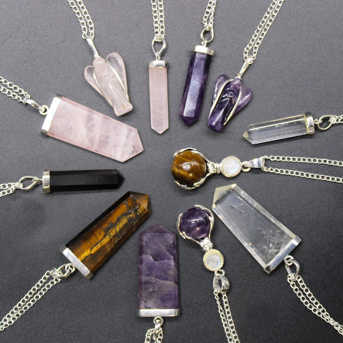 Gemstone Classic Point Pendant - Amethyst From Witch, Please!