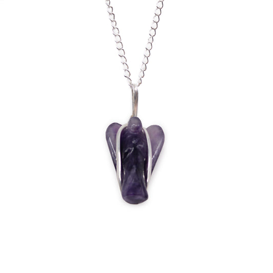 Gemstone Guardian Angel Pendant - Amethyst From Witch, Please!