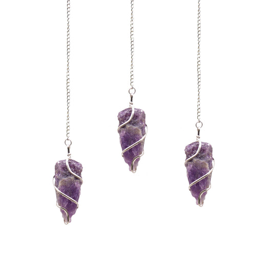 Raw Gemstone Pendulum - Amethyst From Witch, Please!