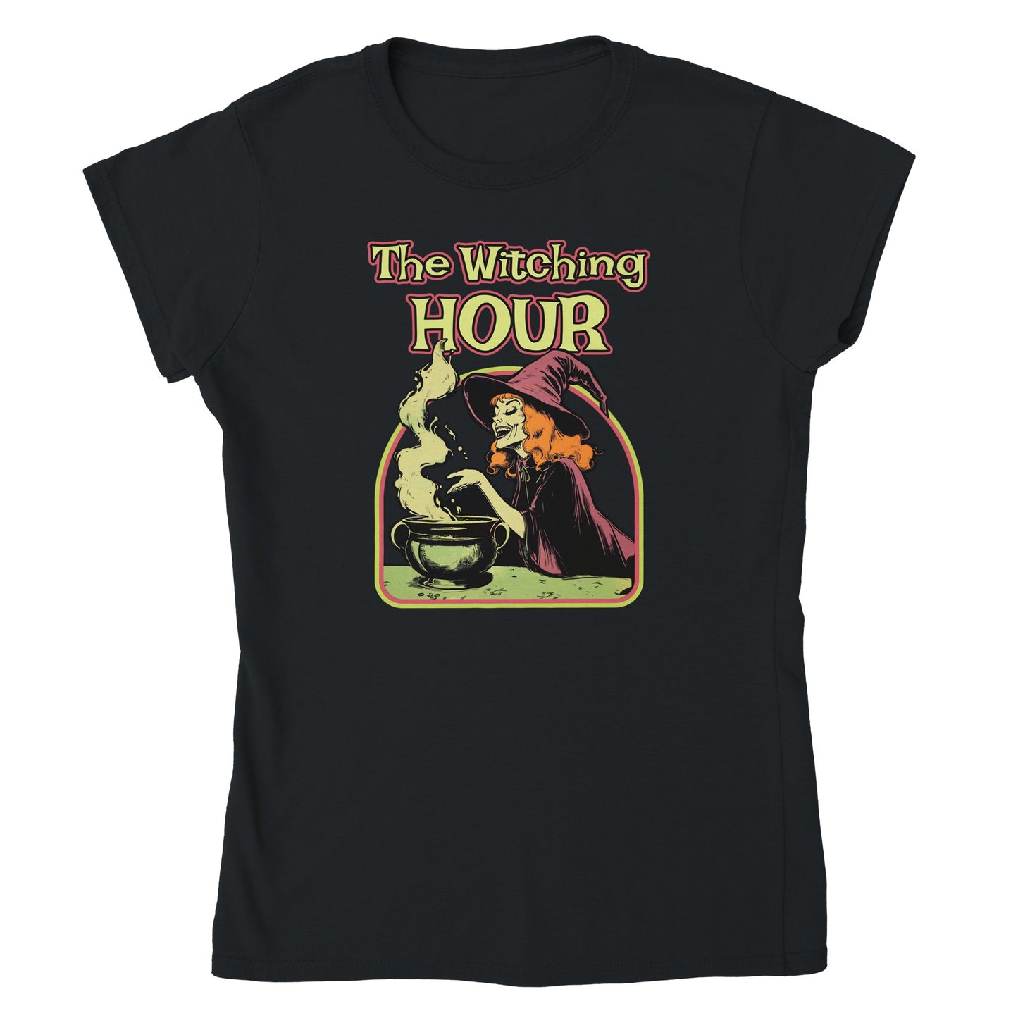 The Witching Hour Classic Womens Crewneck Black T-shirt From Witch, Please!