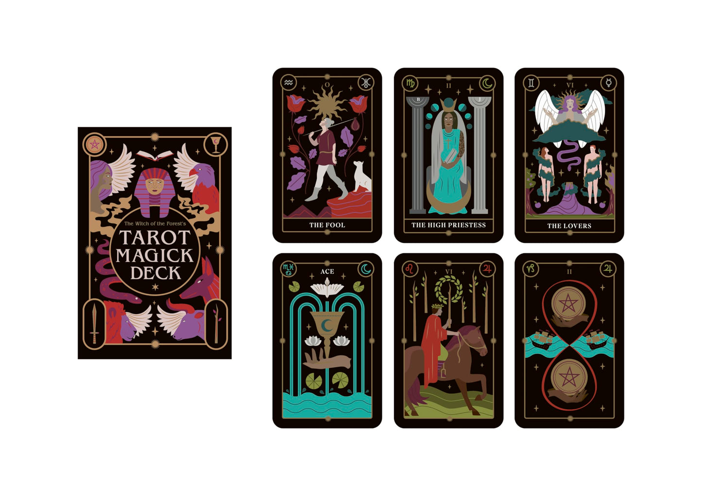 The Witch of the Forest's Tarot Magick Deck : 78 Cards and Instructional Guide