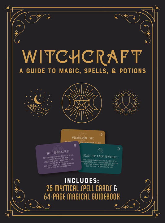 Witchcraft Kit : A Guide to Magic, Spells, and Potions - Includes: 25 Mystical Spell Cards and 64-page Magical Guidebook