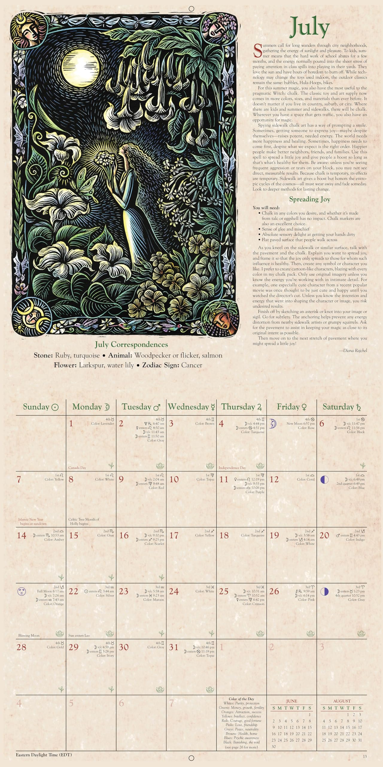 Llewellyn's 2025 Witches' Calendar