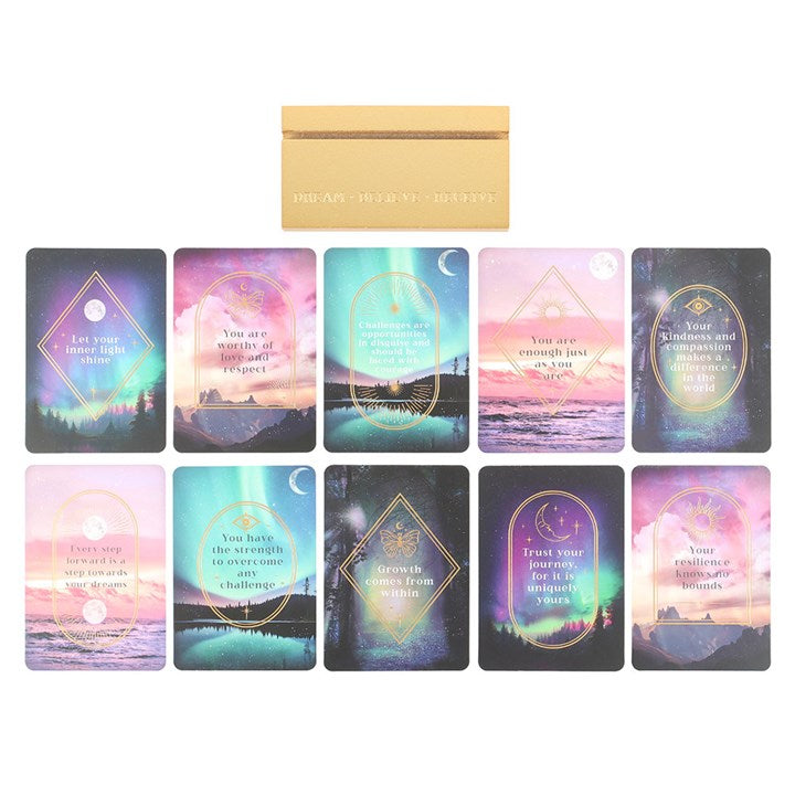 Ethereal Affirmation Cards with Wooden Stand From Witch, Please!