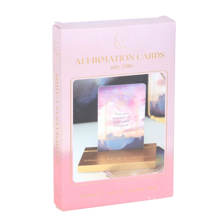 Ethereal Affirmation Cards with Wooden Stand From Witch, Please!