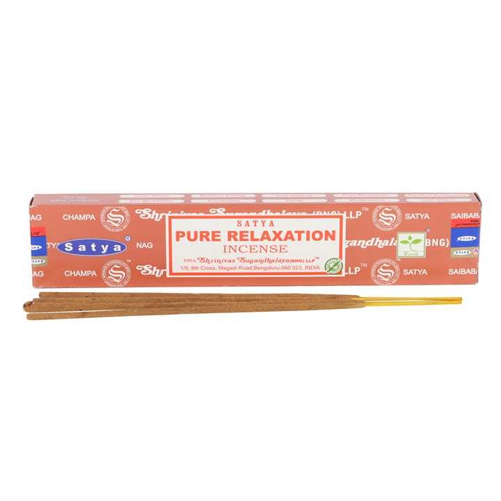 12 Packs of Pure Relaxation Incense Sticks by Satya