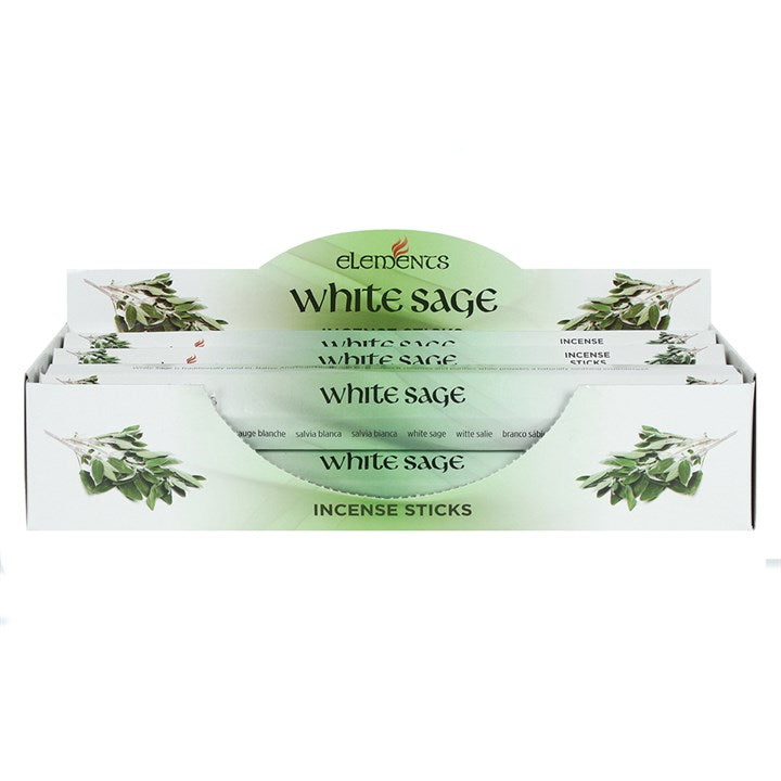 Set of 6 Packets of Elements White Sage Incense Sticks From Witch, Please!