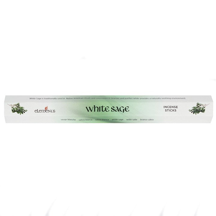 Set of 6 Packets of Elements White Sage Incense Sticks From Witch, Please!