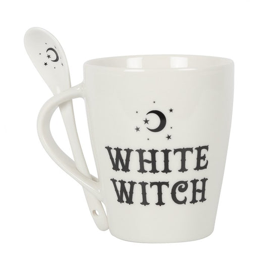 White Witch Mug and Spoon Set From Witch, Please!