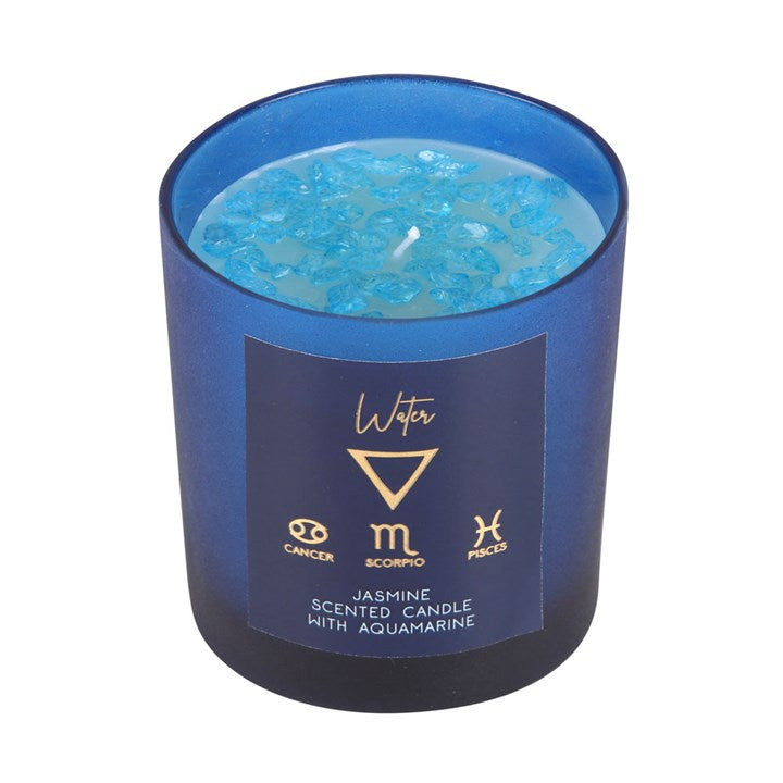 Water Element Jasmine Crystal Chip Candle From Witch, Please!