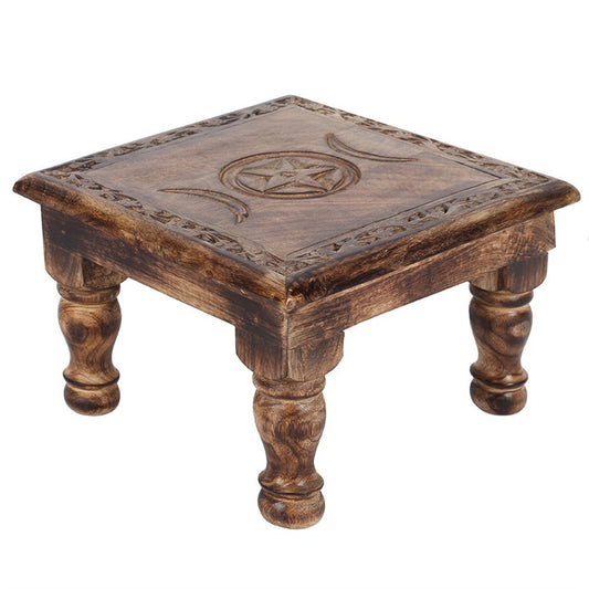 Triple Moon Altar Table with Detailed Border From Witch, Please!