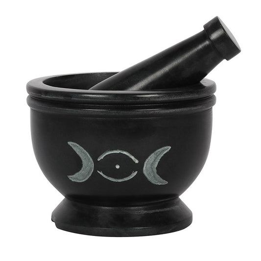 Soap Stone Triple Moon Pestle and Mortar From Witch, Please!