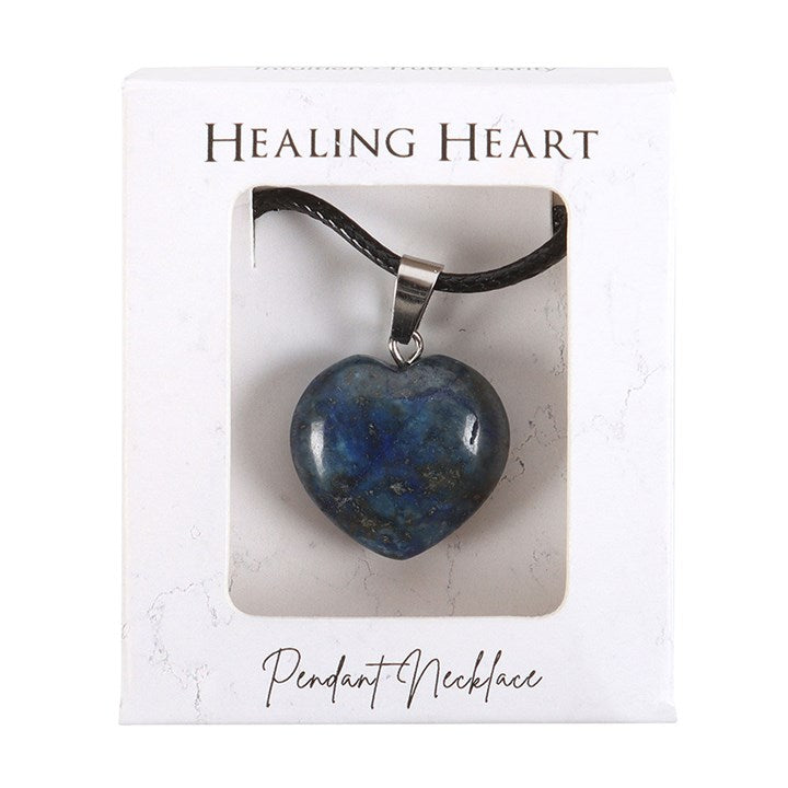 Lapis Lazuli Healing Crystal Heart Necklace From Witch, Please!