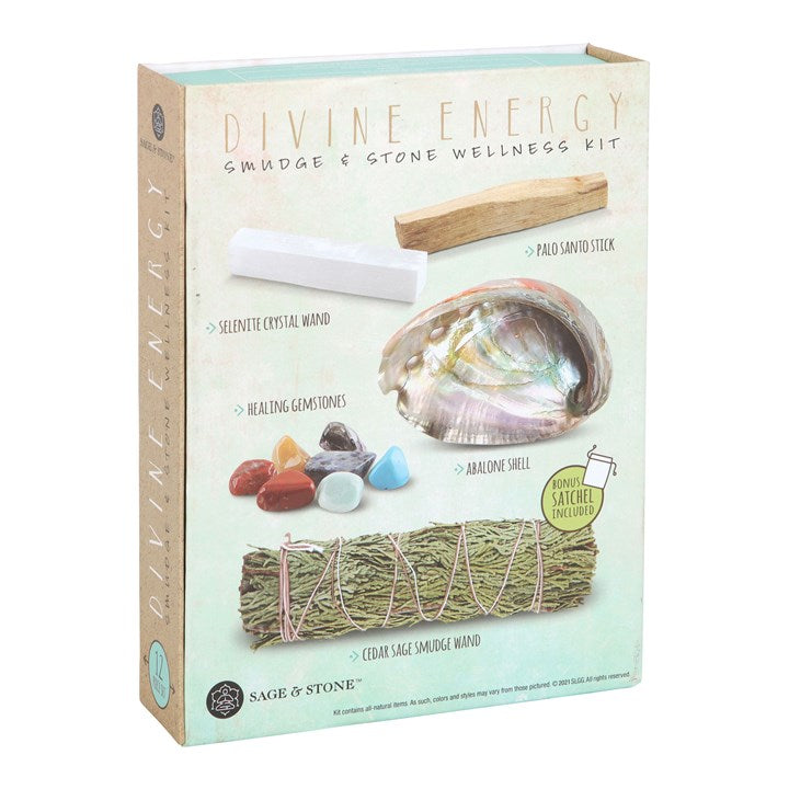 Divine Energy Smudge and Stone Wellness Kit From Witch, Please!