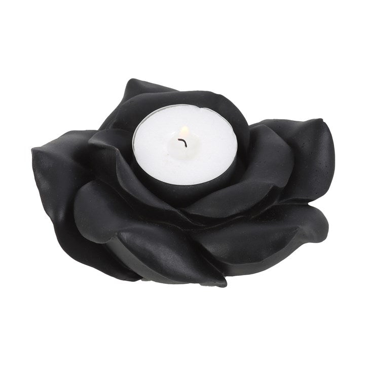 Black Rose Resin Tealight Candle Holder From Witch, Please!