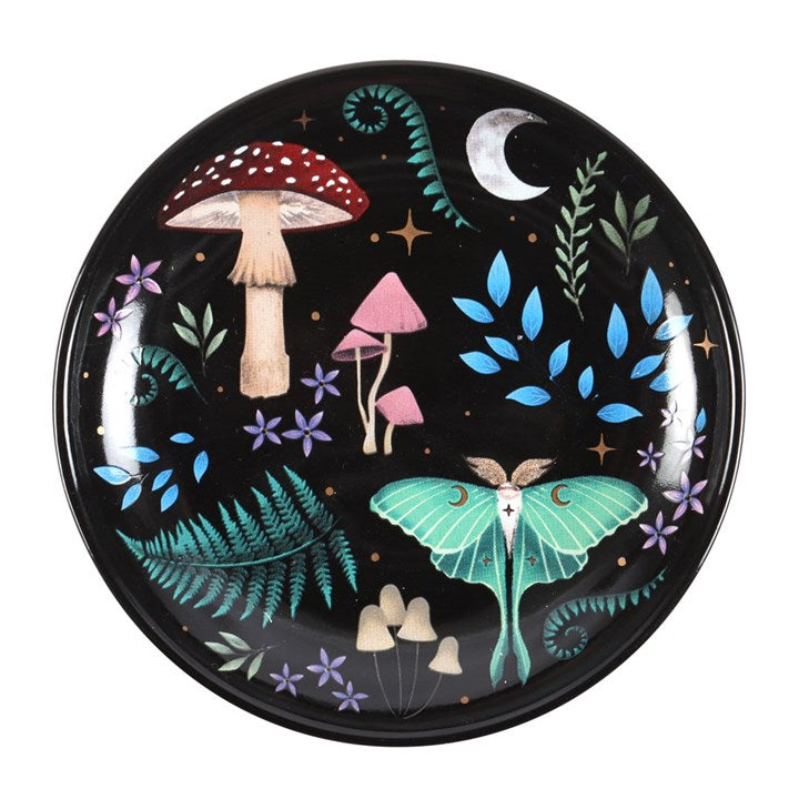 Round Dark Forest Print Trinket Dish From Witch, Please!