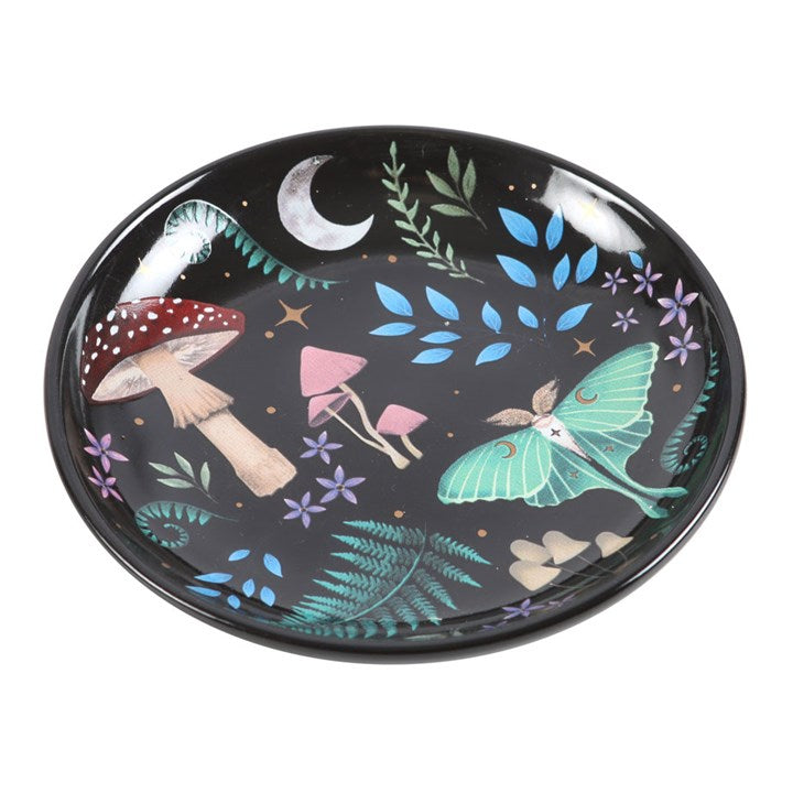 Round Dark Forest Print Trinket Dish From Witch, Please!