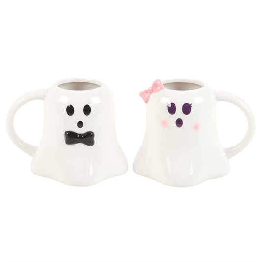 Mr and Mrs Boo Ghost Shaped Mug Set From Witch, Please!