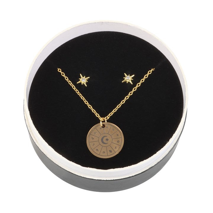 Astrology Wheel Earring and Necklace Set From Witch, Please!