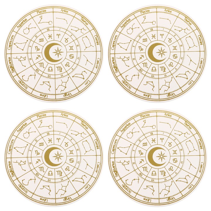 Astrology Wheel Coaster Set From Witch, Please!