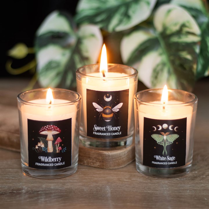 Dark Forest Votive Candle Trio From Witch, Please!