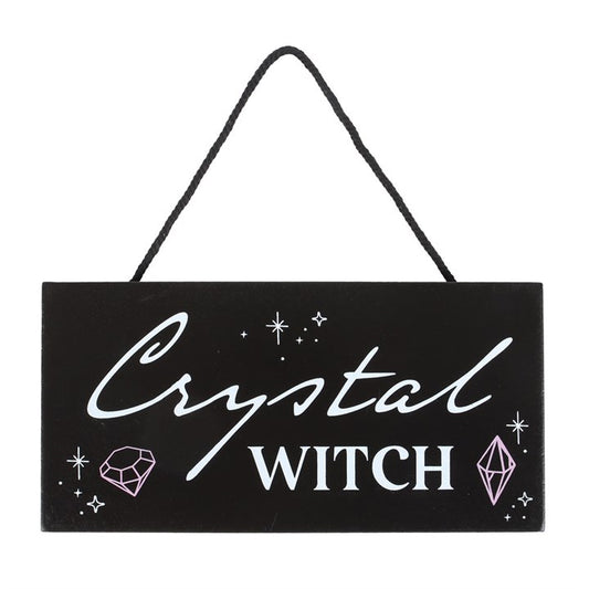 Crystal Witch Hanging Sign From Witch, Please!