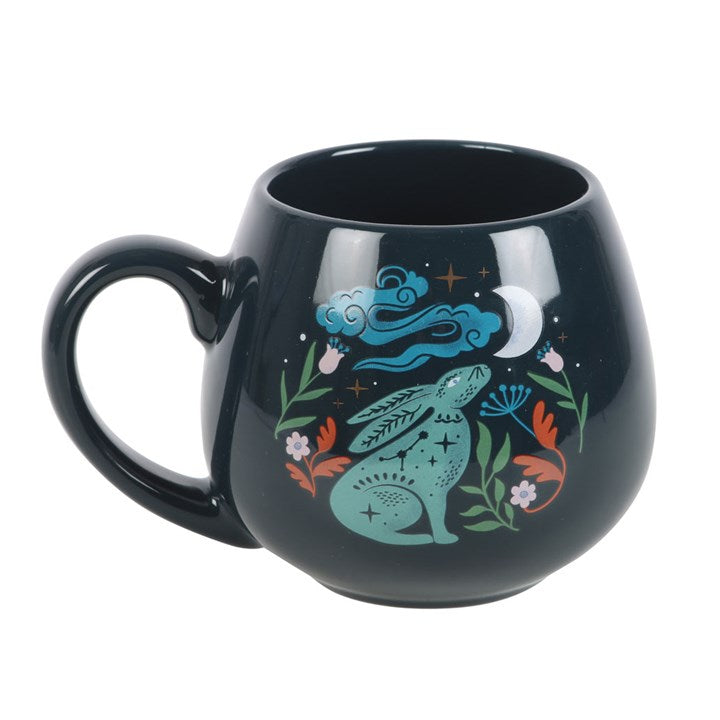 Midnight Hare Rounded Mug From Witch, Please!