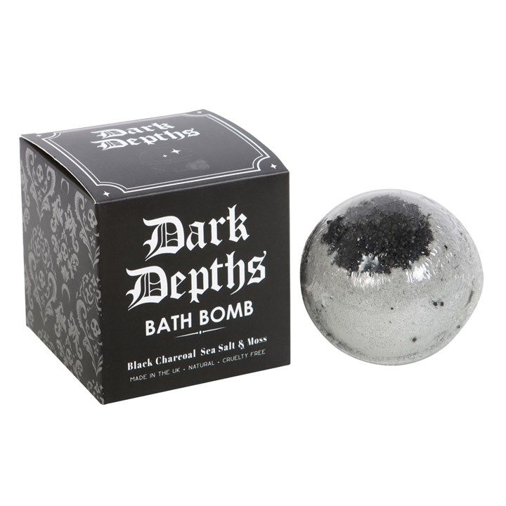 Dark Depths Black Charcoal Bath Bomb From Witch, Please!