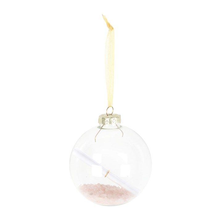 Rose Quartz Manifestation Christmas Bauble Kit From Witch, Please!