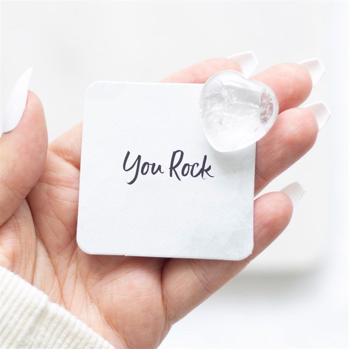 You Rock Clear Quartz Crystal Heart in a Bag From Witch, Please!