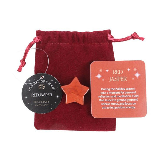 Red Jasper Crystal Star in a Bag From Witch, Please!