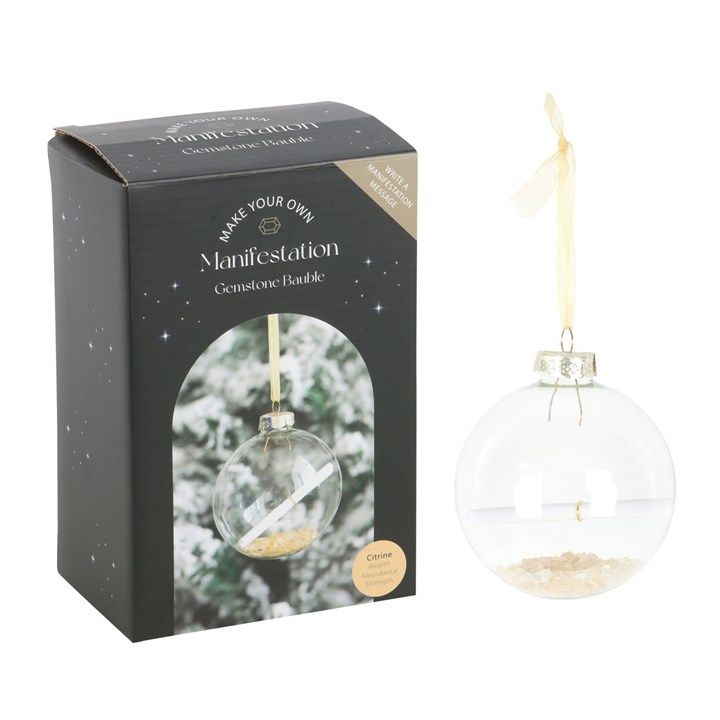 Citrine Manifestation Christmas Bauble Kit From Witch, Please!