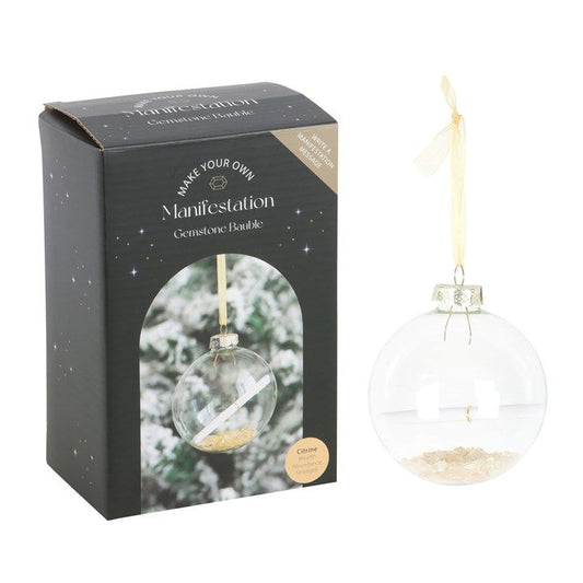 Citrine Manifestation Christmas Bauble Kit From Witch, Please!