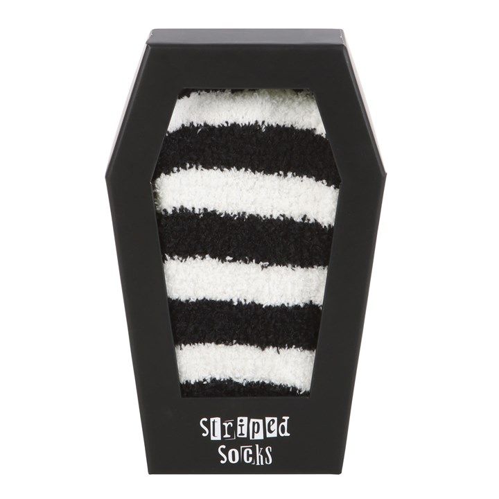 Striped Socks in Coffin Gift Box From Witch, Please!