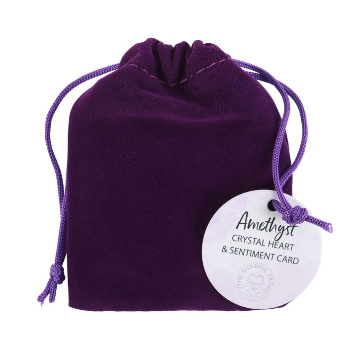 You Are Special to Me Amethyst Crystal Heart in a Bag From Witch, Please!