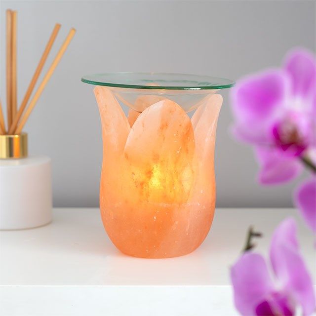 Tulip Shaped Himalayan Salt Oil Burner From Witch, Please!