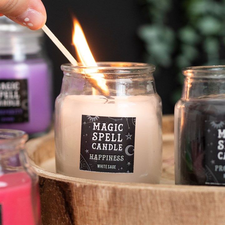 White Sage 'Happiness' Spell Candle Jar From Witch, Please!