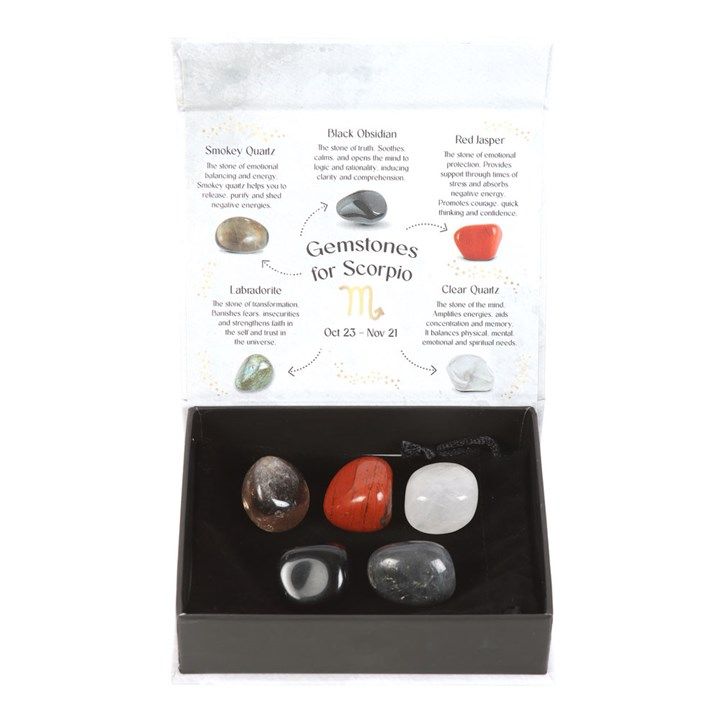 Scorpio Crystal Tumblestone Set From Witch, Please!