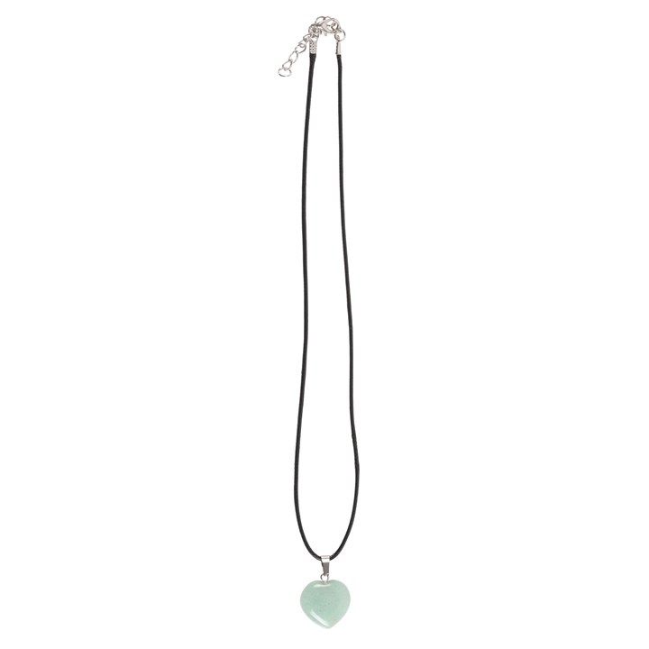 Green Adventurine Healing Crystal Heart Necklace From Witch, Please!