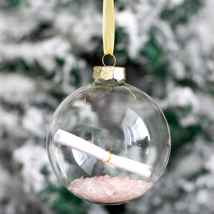 Rose Quartz Manifestation Christmas Bauble Kit From Witch, Please!