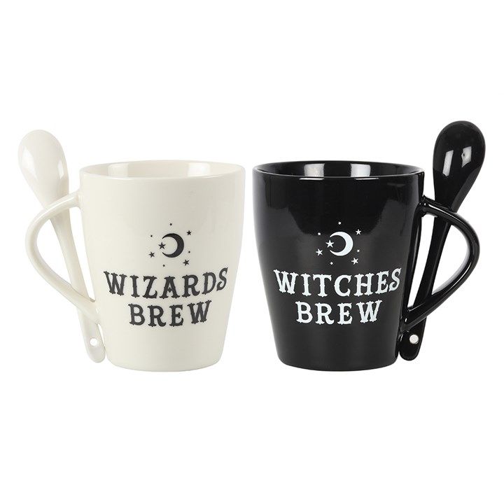 Witch and Wizard Couples Mug and Spoon Set From Witch, Please!