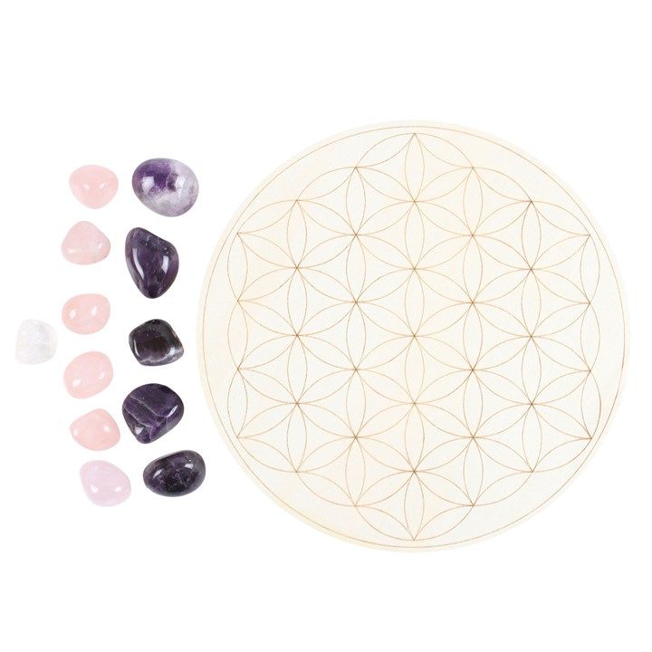 Flower of Life Crystal Grid Set From Witch, Please!