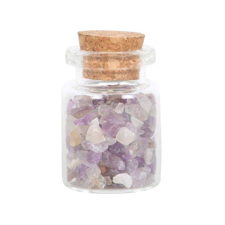 Jar of Calm Amethyst Crystal in a Matchbox From Witch, Please!