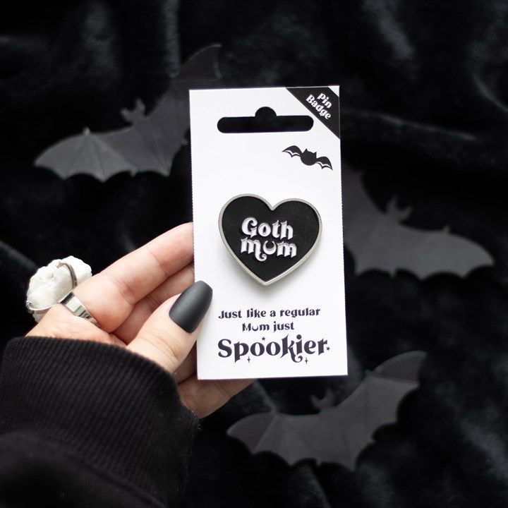 Goth Mum Pin Badge From Witch, Please!