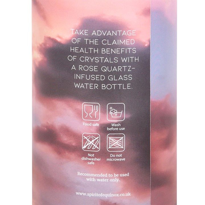 Rose Quartz Create My Own Reality Glass Water Bottle From Witch, Please!